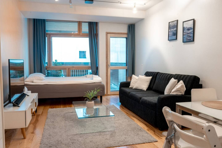 Bedroom, 2ndhomes Deluxe Studio w Sauna & Balcony, Uusimaa