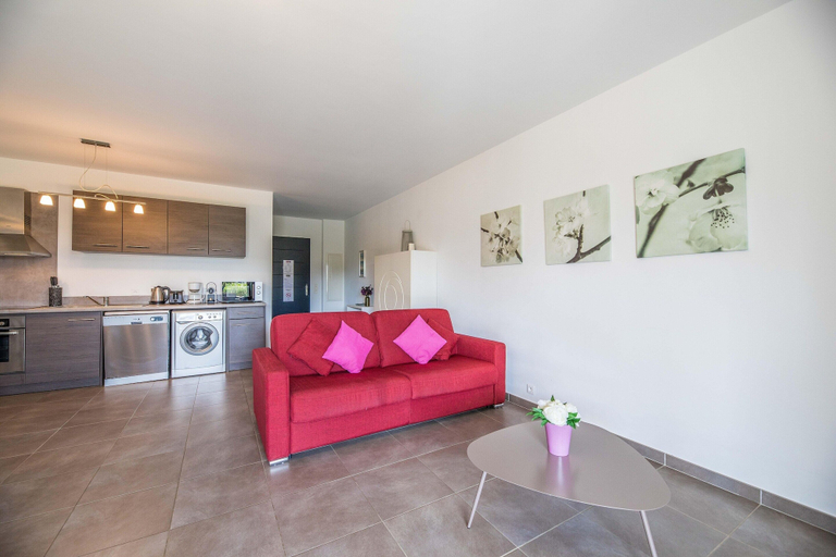 Living room 2, Corsican Flat With Pergola, Corse-du-Sud