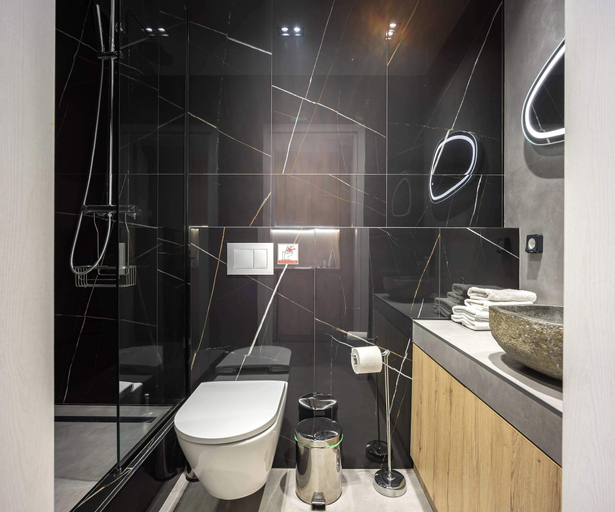 Bathroom 2, Stylish Studio Syntagma l Worn Entrance, Attica