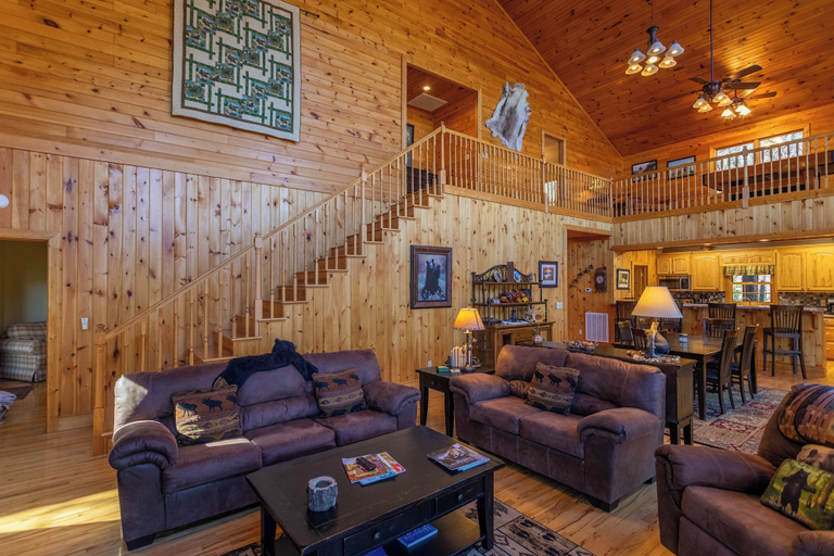 Interior 3, Stress Releaf - Blowing Rock Cabin With Great View, hot Tub, Pool Table, Caldwell