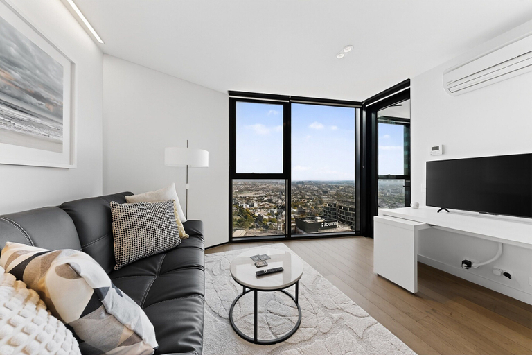 Living room 2, City-view 1-bed Retreat Near Queen Vic, Melbourne