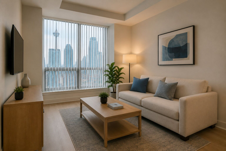 Living area 2, Skyline Manor Hotel, Toronto