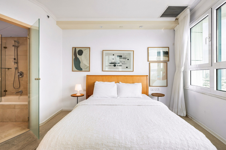 Bedroom 3, Stylish Apt Balcony View by Sea N' Rent