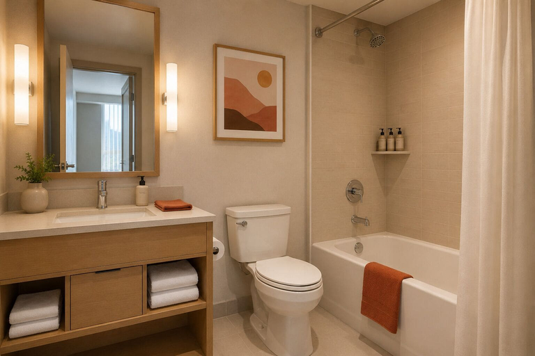 Bathroom, Celeste Urban Hotel, Toronto