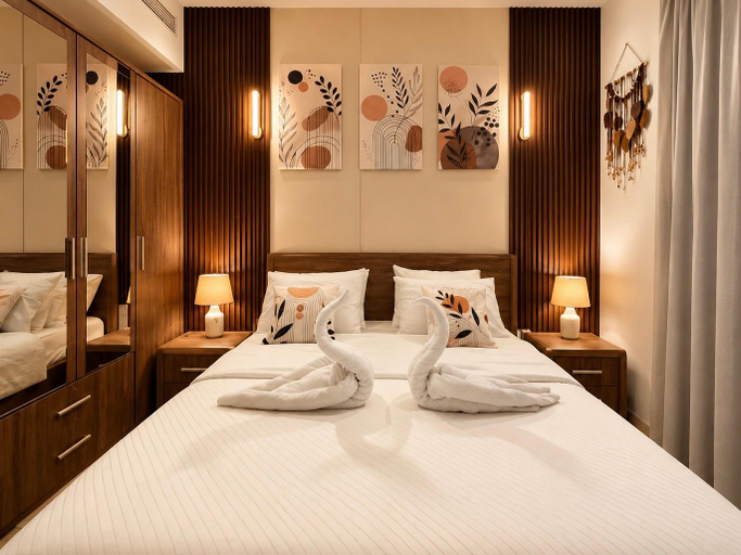 Bedroom 3, Hawana Salalah Beachfront Apartment with Pool , Taqah