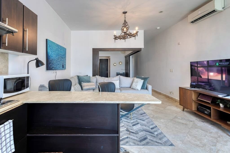 Living area 3, Charming & Sunlit Condo With Pool & Balcony - Near Golf, Beaches, & Nightlife, La Paz