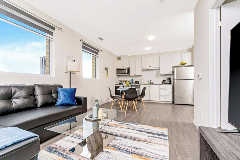 Interior 4, Modern High Rise Condo w Private Patiodowntown, Waterloo