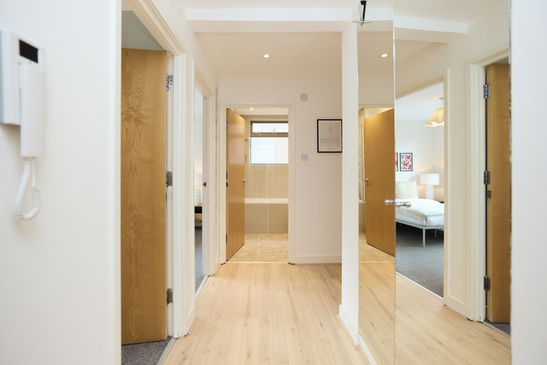 Room 2, Stoke Newington Olive Velvet Three-Bed, London