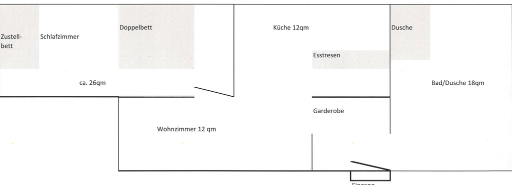 Floor plan, Ferienapartment 70qm Süderstrasse, Leer