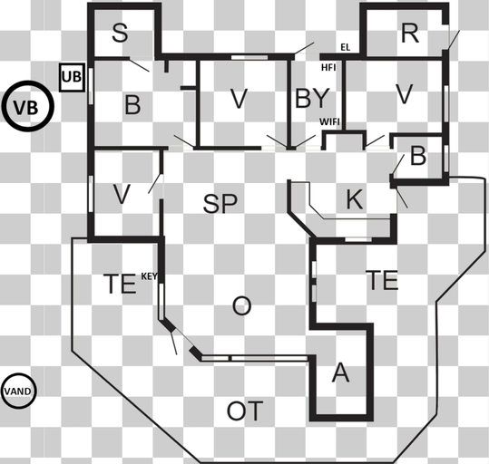 Floor plan 2, 4 Star Holiday Home in Horve, Odsherred