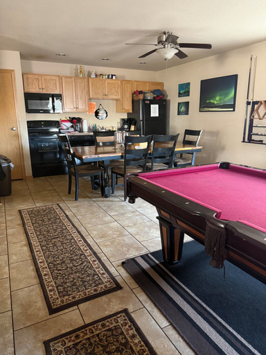 Game room 2, Northern Lights Lodge, McKenzie