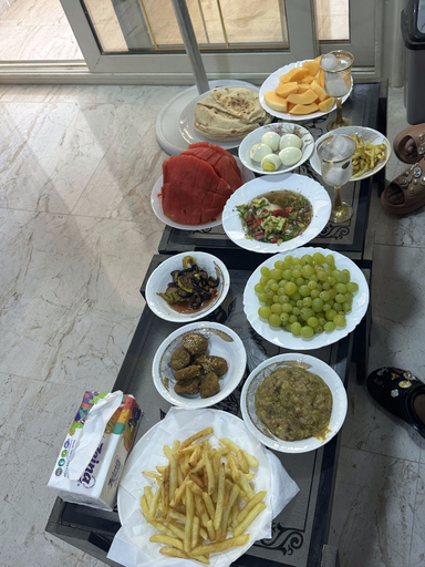 Breakfast meal, Amon Ra Hotel, Al-Ahram