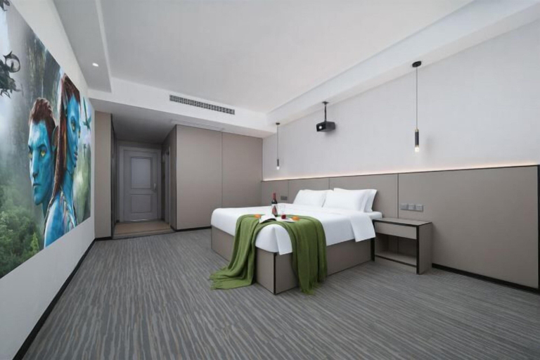 Bedroom 2, Wenjukejun Hotel (Bubugao Plaza Xiangtan Iron and Steel Co., Ltd. Branch), Xiangtan