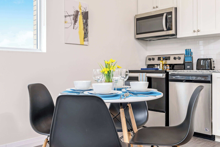 Interior 5, Modern High Rise Condo w Private Patiodowntown, Waterloo