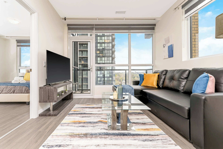 Interior 3, Modern High Rise Condo w Private Patiodowntown, Waterloo