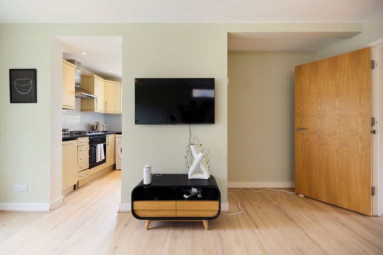 Interior 5, Stoke Newington Olive Velvet Three-Bed, London