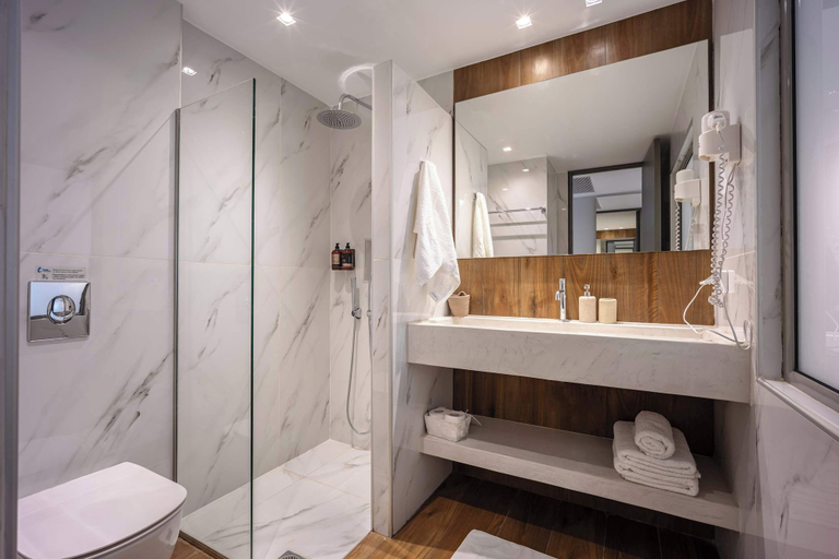 Bathroom 5, Modern Studio in Central Psyri King Bed, Attica