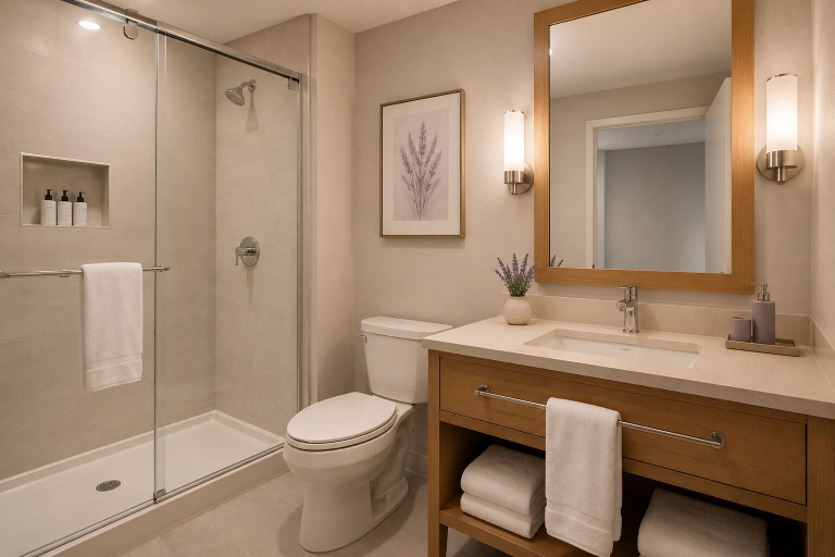 Bathroom, Novelle Park Hotel, Toronto