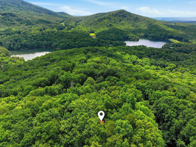 Aerial view, Sharp Top Mountain Retreat, Pickens