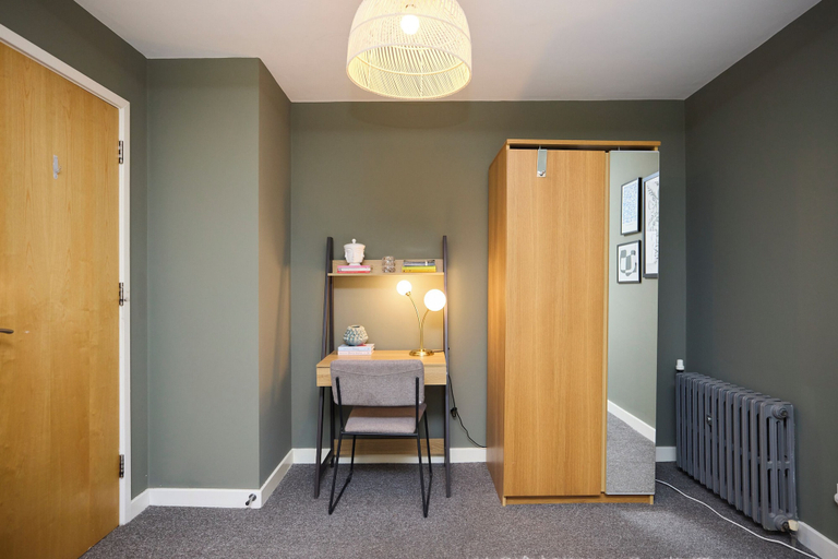 Interior 3, Stoke Newington Olive Velvet Three-Bed, London