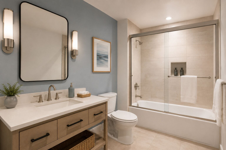 Bathroom, Alvoria Urban Suites, Toronto
