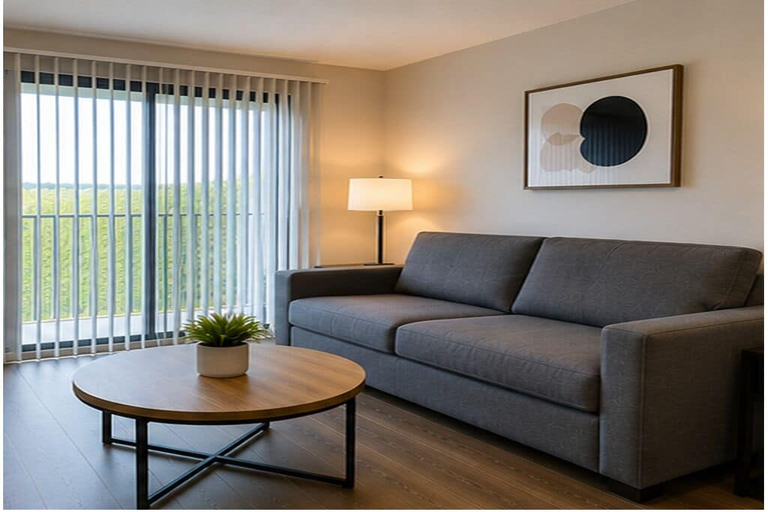 Living area, The Marcellin Hotel, Toronto