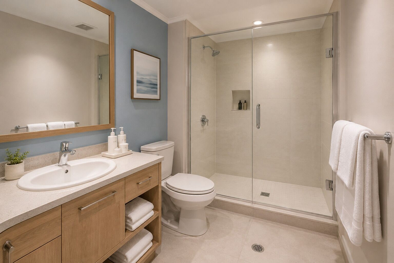 Bathroom, The Royal Oak Centrale Suites, Toronto