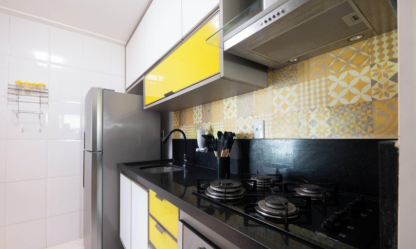 Private kitchen 4, Apt. w/ Balcony 500m From the Beach Rei0206, Salvador
