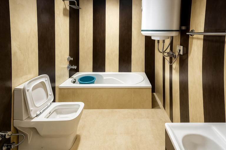 Bathroom 3, HAYAT Group OF Houseboats, Srinagar