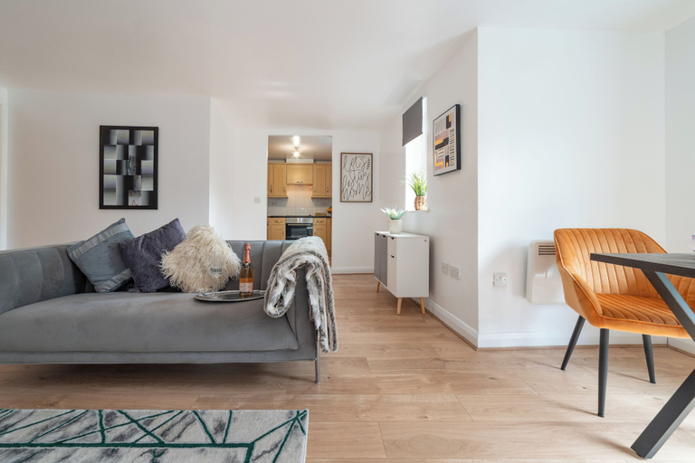 Living room 5, Stylish 2 - Bed Manning Gardens, London
