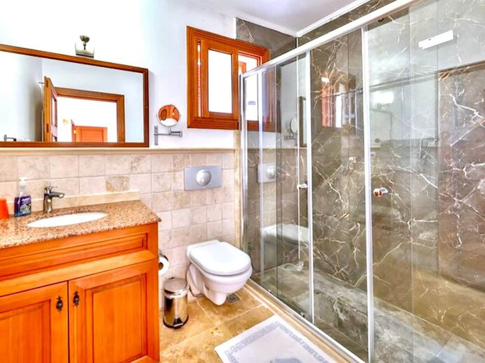 Bathroom, Villa With Fantastic Views in a Prime Location in Kas Peninsula, Kaş