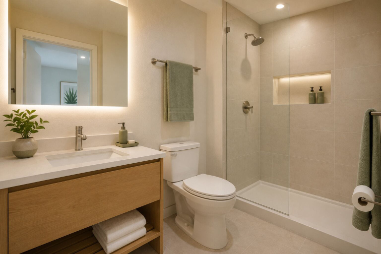 Bathroom, Carlton Grand Suites, Toronto