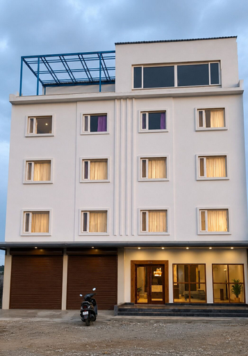 Exterior detail, Hotel Satyaki Orchid, Reasi
