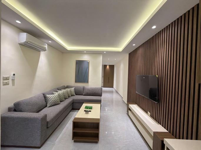 Living room 3, 106 JRE One-br Apartment in Amman, Wadi Essier