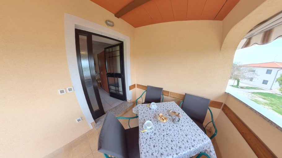 Balcony, Peaceful Studio in Šćavonija, Umag