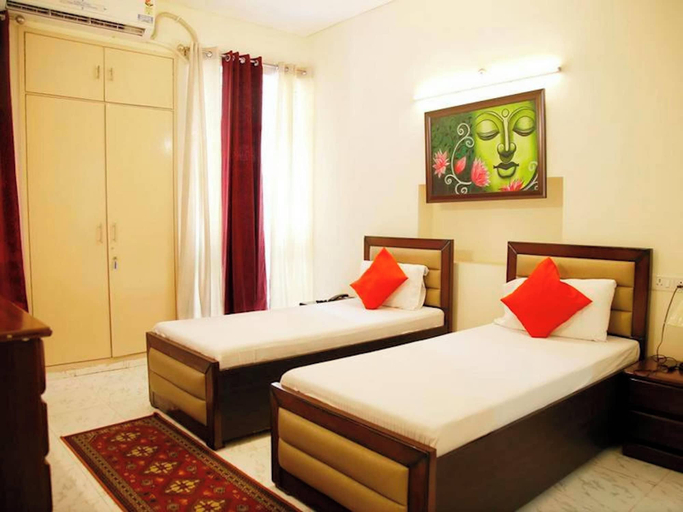Bedroom 2, Room-maplewood Guest House, Neeti Bagh,, Delhi