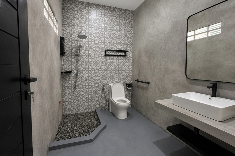 Bathroom, Tanjung Chap Beach Resort, Bachok
