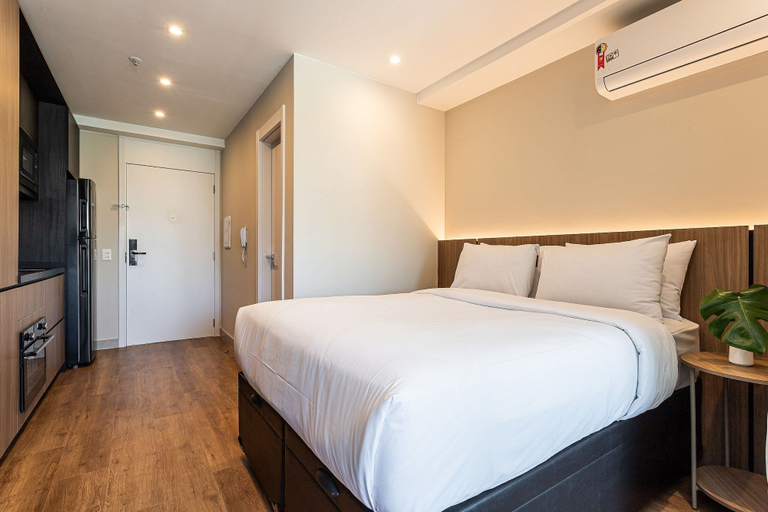 Room 3, Sofisticação e conforto no bairro mais charmoso da cidade - Moema, São Paulo