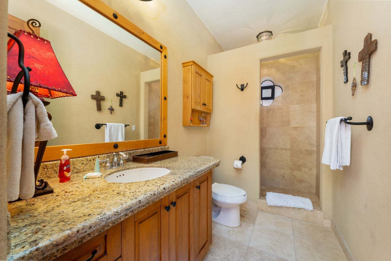 Bathroom 2, Water and Mountain Views-steps to Beach and Inn, Comondú