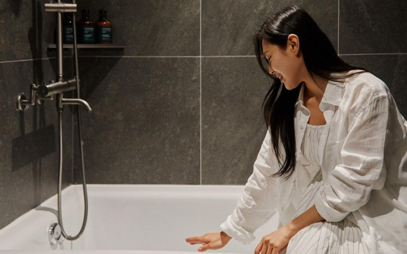 Bathroom 2, Daegu Dongdaegu Station Cozy Ryokan Hotel, Buk