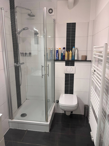 Bathroom, Room-cool Apartment- Private Bedroom Sha, Essen