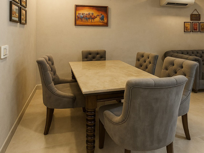 Dining room 3, Stay Royal Villa BNB GF, Sahibzada Ajit Singh Nagar