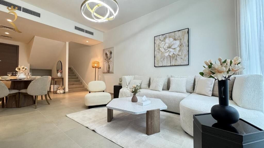 Living area 2, 3BR and Maid Townhouse Noya Yas Island, Yas Island