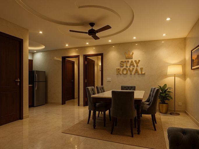 Dining room 2, Stay Royal Villa BNB GF, Sahibzada Ajit Singh Nagar