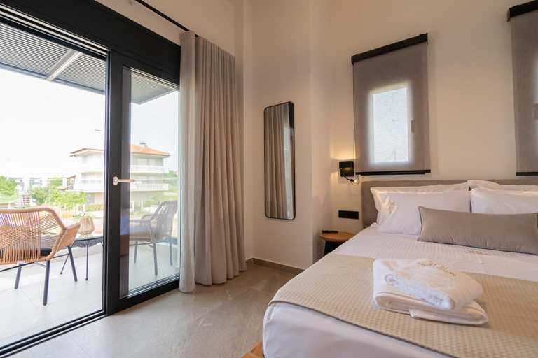 Bedroom 3, Trithiron Luxury Villas, Central Macedonia