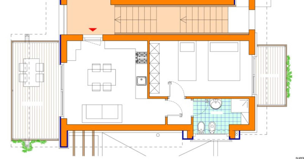 Floor plan, Relaxing Ground-floor Flat With Patio Near the sea, Venezia