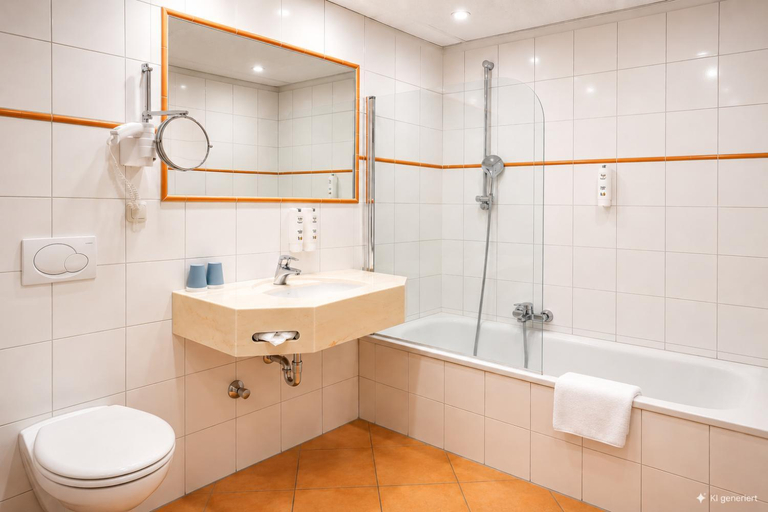 Bathroom 5, The Ascot Hotel, Köln