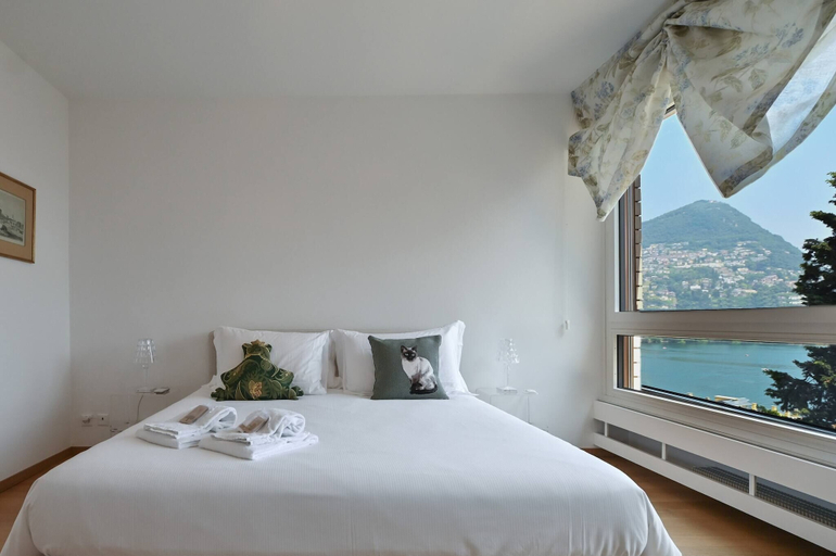 Bedroom 3, One Only Lake View Apartment, Lugano