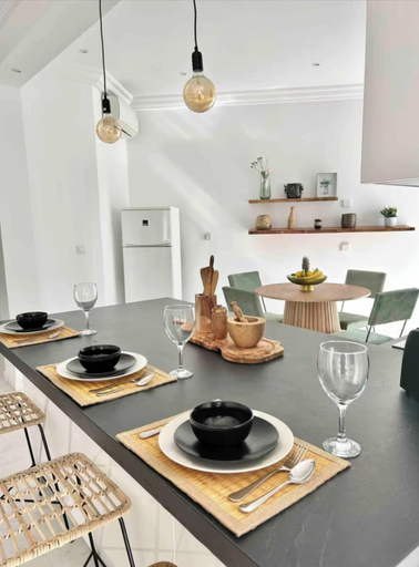 Dining room 3, Saint Germain Apartment in La Marsa Cailloux, La Marsa