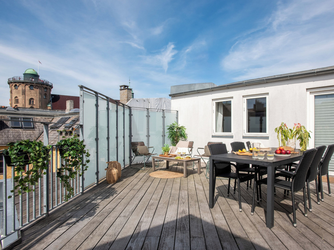 Terrace/patio 5, Leaves 6 - 2 Bdr Apt With Shared Roof Terrace, Copenhagen